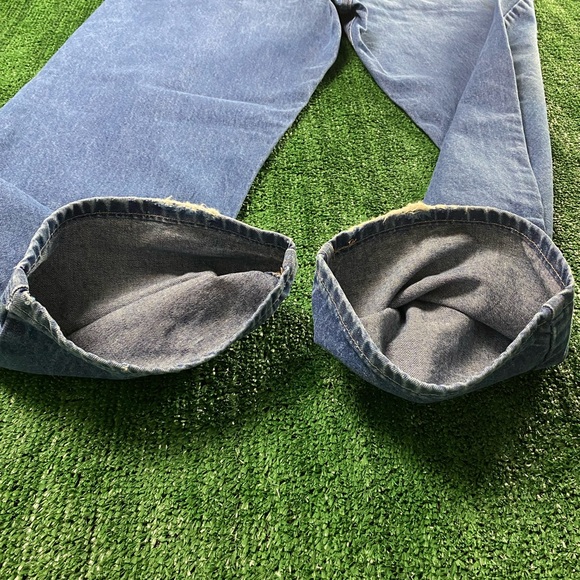 Carhartt FR Flame Retardant Size 42X32 Denim Blue Jeans Made In USA FRB100 - Picture 10 of 11